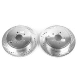 Power Stop 2013-2023 Scion FRS/BRZ/GR86 Rear Evolution Drilled & Slotted Rotors - Pair