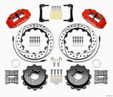 Wilwood Narrow Superlite 4R Rear Kit 12.88in Drilled Red 2012-2023 BRZ/FRS/GR86 w/Lines