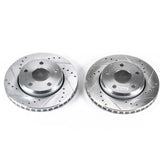 Power Stop 2007-2017 Jeep Wrangler Front Evolution Drilled & Slotted Rotors - Pair
