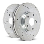 Power Stop 2013-2023 Scion FRS/BRZ/GR86 Rear Evolution Drilled & Slotted Rotors - Pair